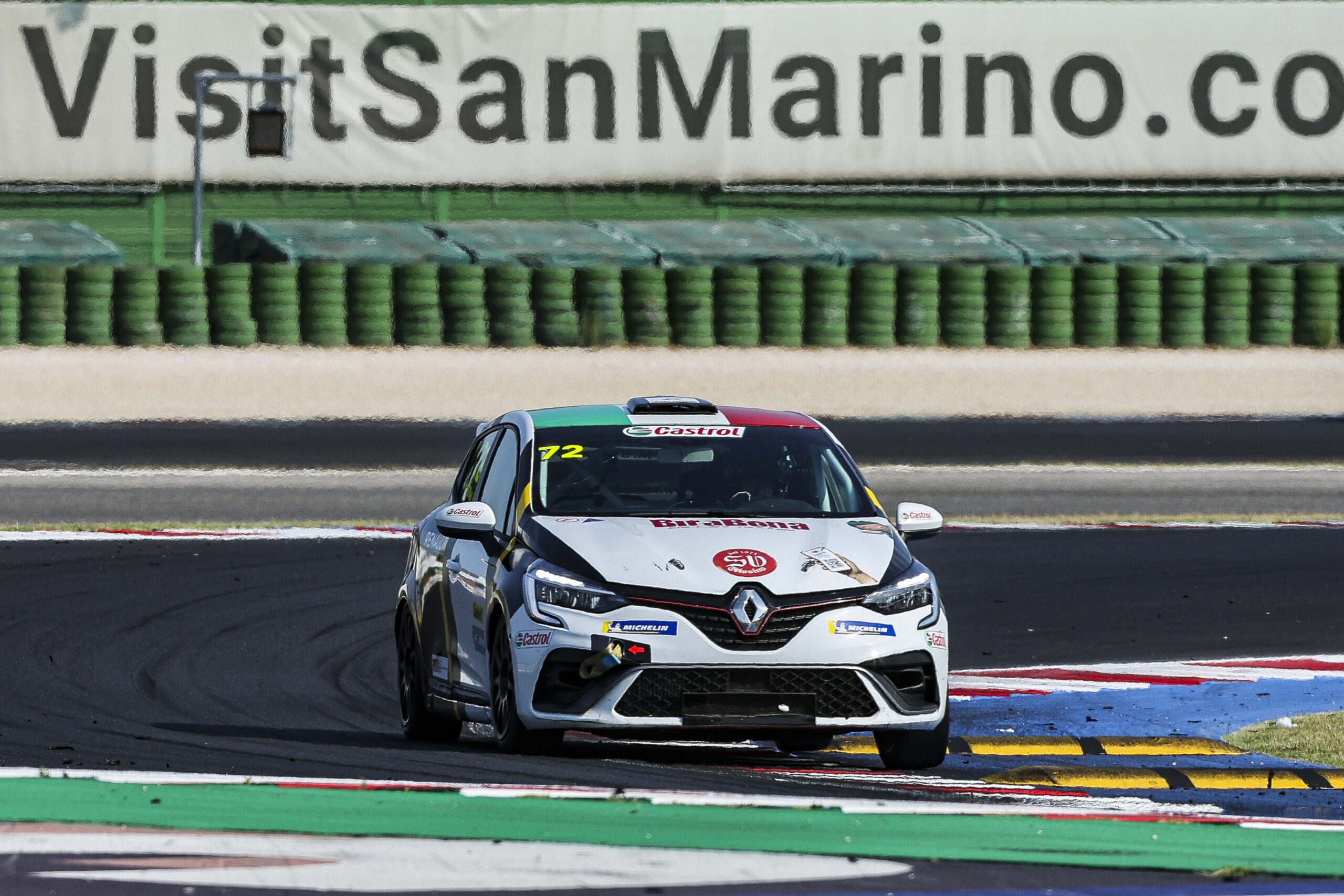 72 STEFANI Manuel ITA, SEVENHILLS MOTORSPORT, CLIO CUP SERIES, action during the 6th round of the Clio Cup Europe 2023, from July 14 to 16, 2023 on the Misano World Circuit Marco Simoncelli, in Misano Adriatico, Italy - Photo Grégory Lenormand / DPPI
